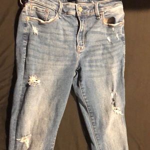Abercrombie & Fitch Harper low rise ankle jeans